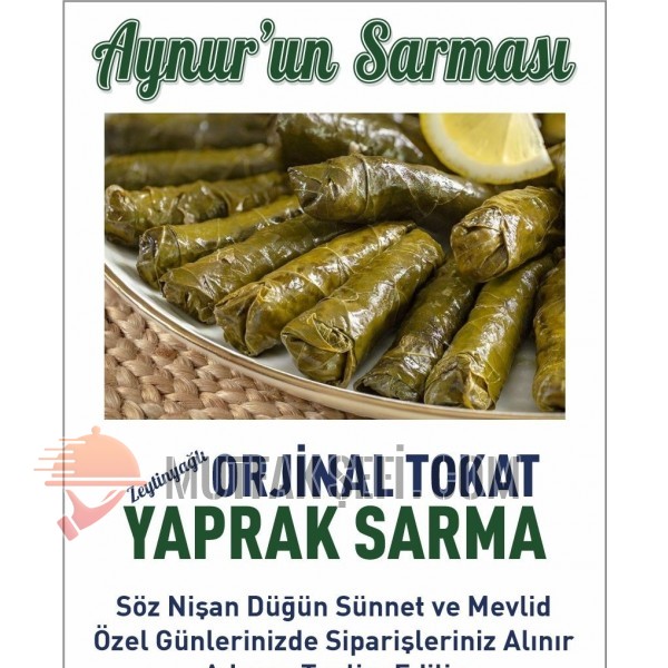 ZEYTİNYAĞLI ORJİNAL TOKAT YAPRAK SARMA